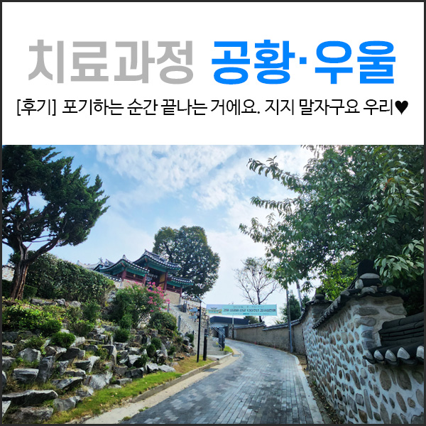  우울증 치료 과정 : 단점과 약점은 결점이 아니다.