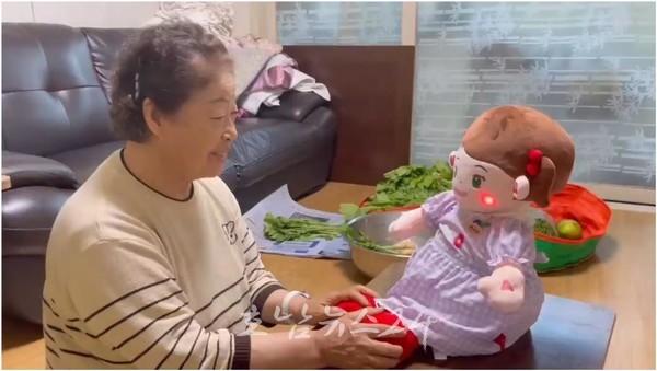  고흥군, 반려로봇 효돌이 홀몸 어르신 건강살핀다
