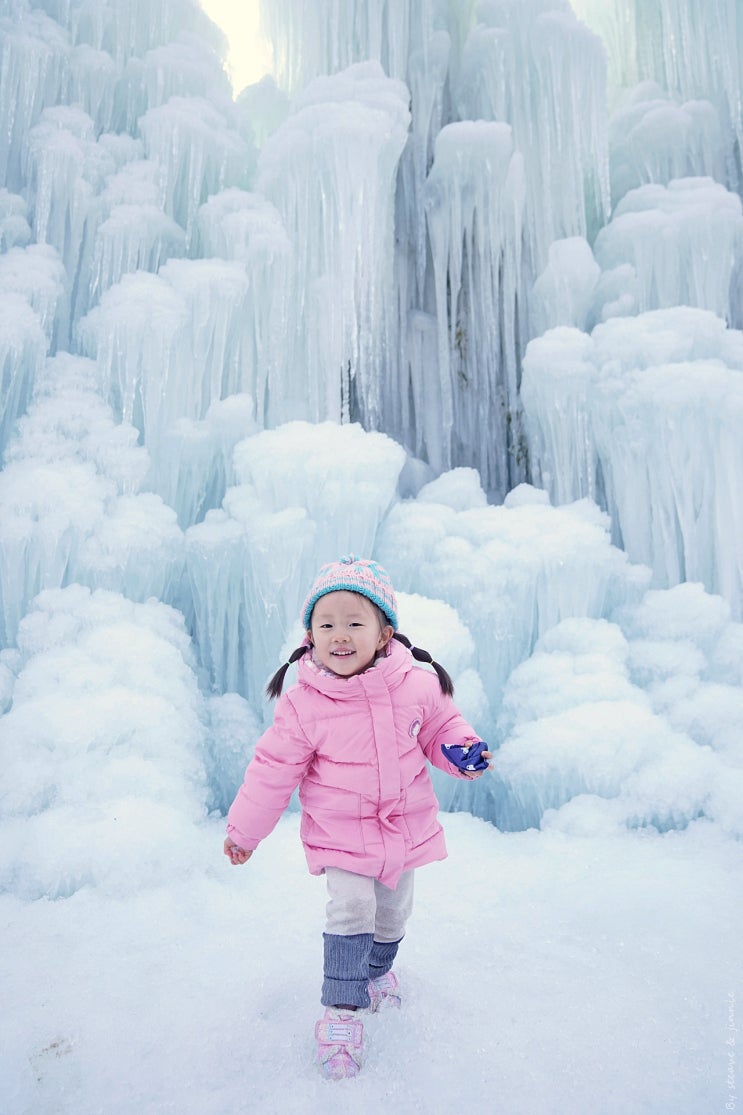 겨울왕국 청양 알프스마을(얼음분수축제+눈썰매장)에 다녀왔어요! 아이랑 겨울 가볼만한곳으로 추천