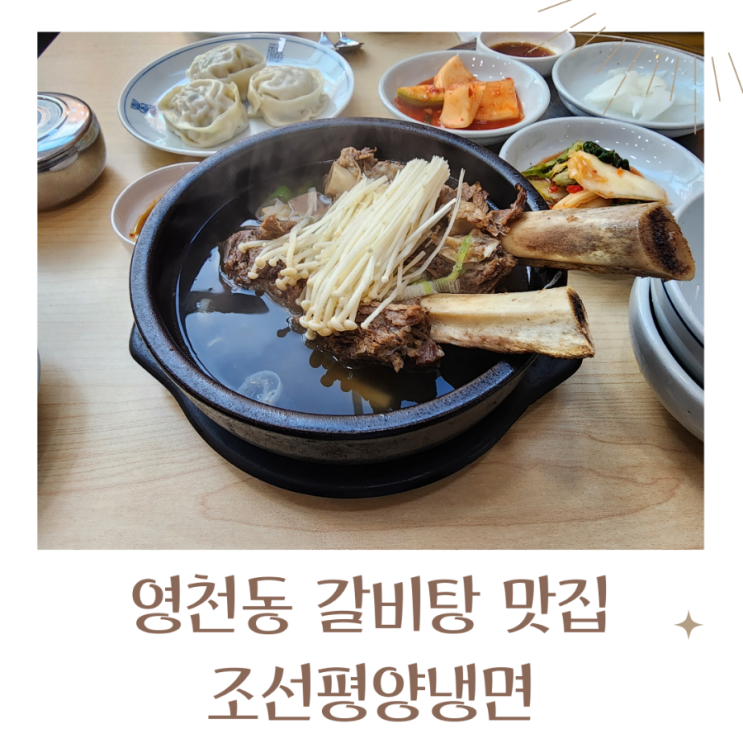  동탄냉면과 갈비탕 맛있는 영천동맛집 조선평양냉면