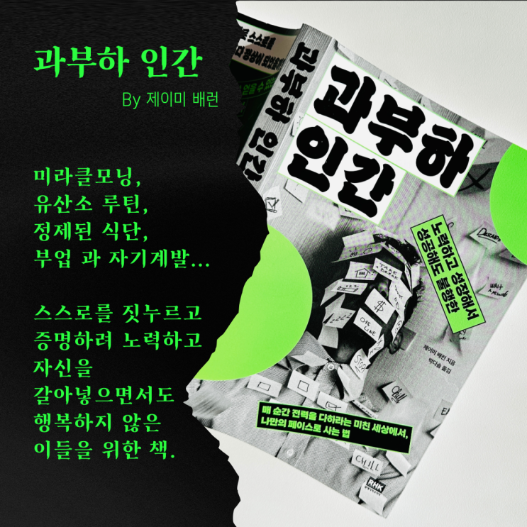  과부하 인간  (자기혐오와 불안의 수렁에서 빠져나오는 법)