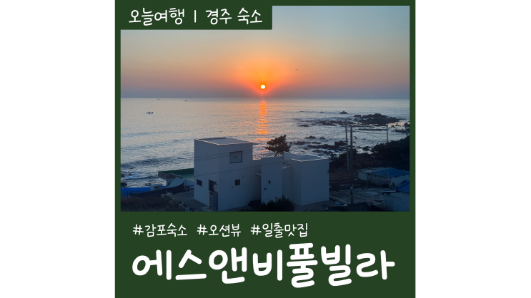 경주 감포숙소 에스앤비풀빌라 오션뷰 일출맛집 경주 감포숙소 에스앤비풀빌라 오션뷰 일출맛집