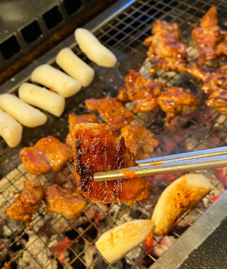  경주 동천동 고기집 '동천부경숯불갈비' 양념삼겹살이 특히 맛있는 곳