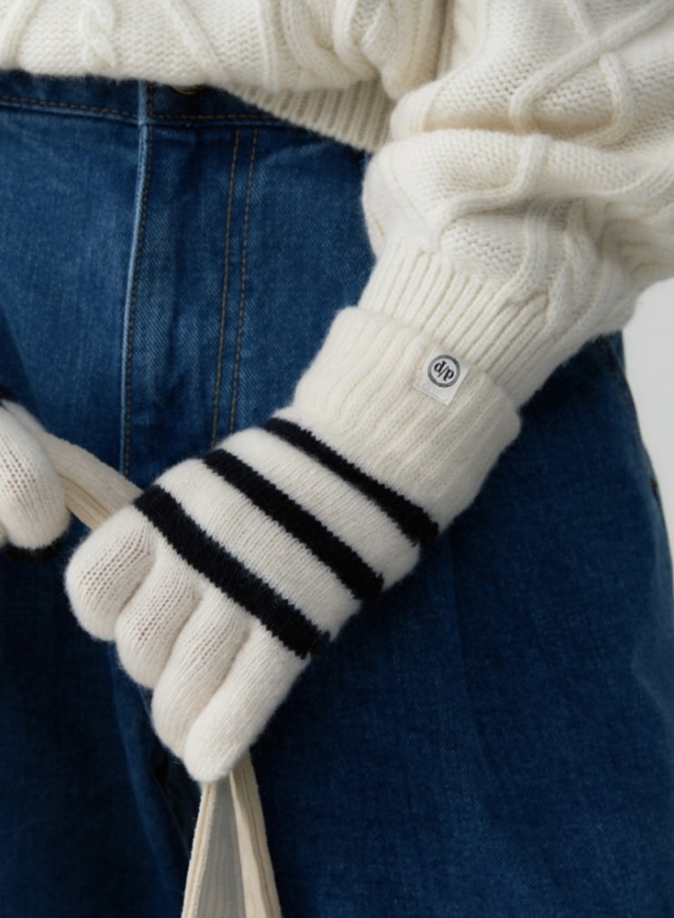 [depound]  드파운드 여성 겨울 장갑 추천 depound stripe knit gloves 내 돈 내산