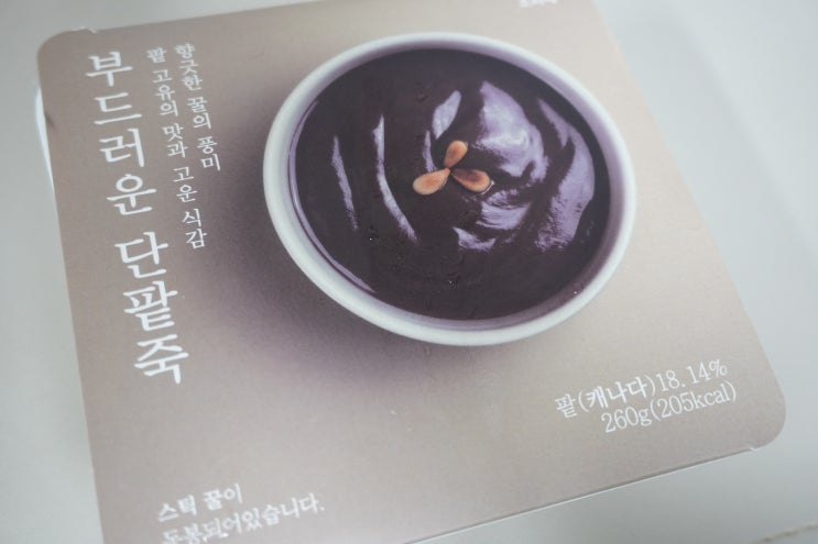  백로앙금 오시루코 꿀 스틱이 들어있는 부드러운 단팥죽