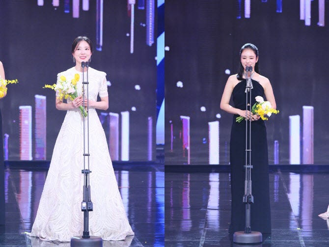 MBC演技大賞，最優秀演技獎由《戀人》安恩真、《烈女朴氏契約結婚傳》李世榮共同獲獎