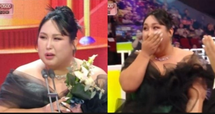 <연예가핫이슈> 풍자, MBC 연예대상 '여자 신인상 수상' 무대 오르자마자 눈물 왈칵 <연예가핫이슈> 풍자, MBC 연예대상 '여자 신인상 수상' 무대 오르자마자 눈물 왈칵