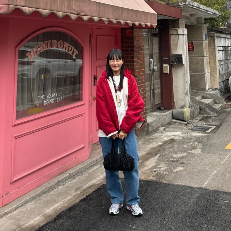 [여성 의류 쇼핑몰 민지콩 추천템] 리버시블 점퍼, 기모반팔, 장갑까지 러블리 데일리룩 몽땅....