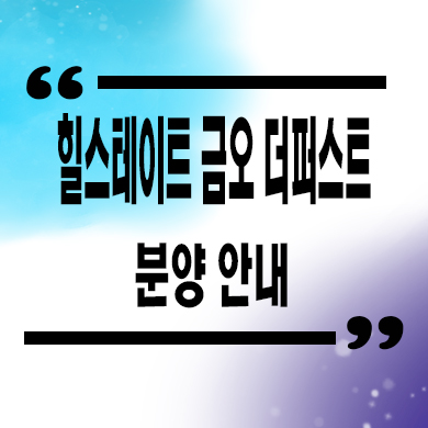  힐스테이트 금오 더퍼스트 미분양 의정부 금오동 현대건설 줍줍 잔여세대