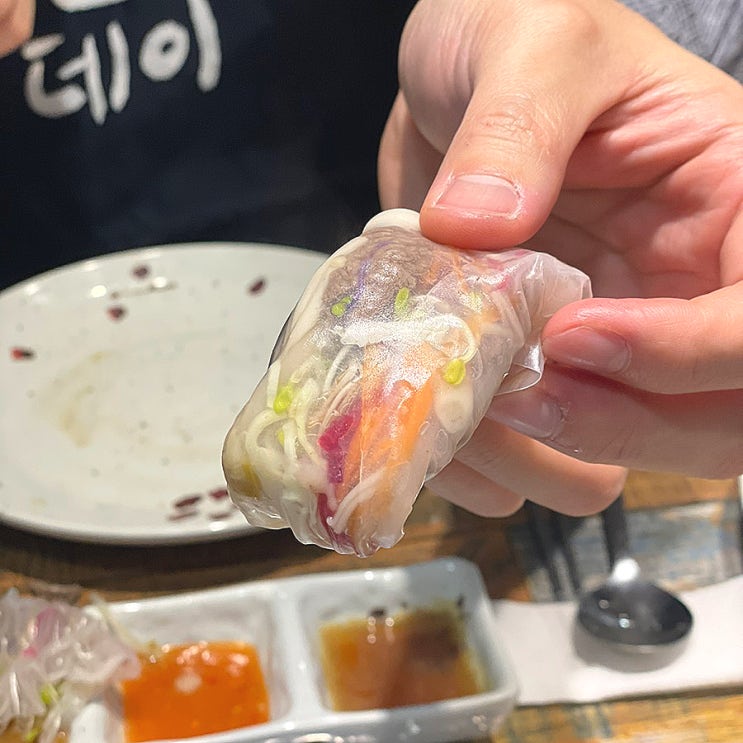  마산 합포구청 숨은 맛집 월남쌈에 셀프바 한우 샤브샤브:다온