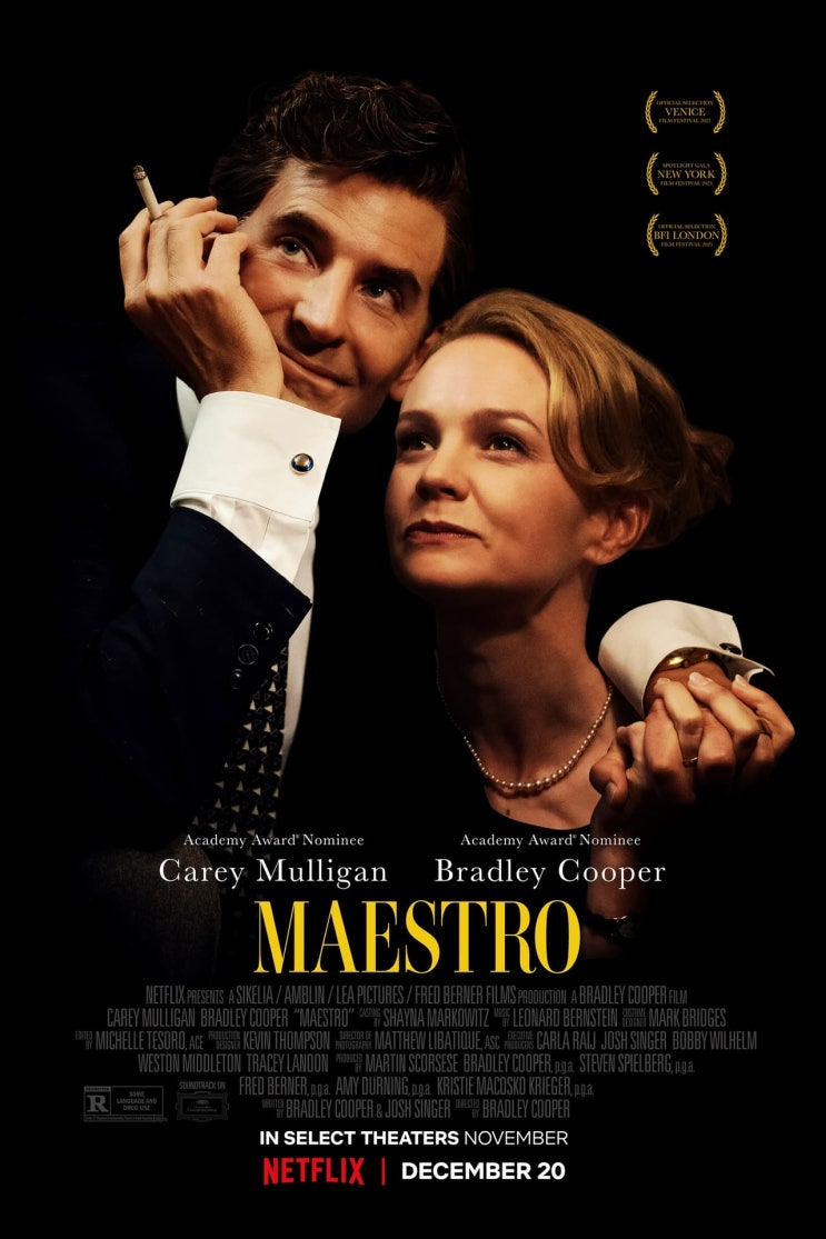 영화 마에스트로 번스타인, Maestro 영화 정보 후기 평점 줄거리 넷플리스 출연진 영화 마에스트로 번스타인, Maestro 영화 정보 후기 평점 줄거리 넷플리스 출연진