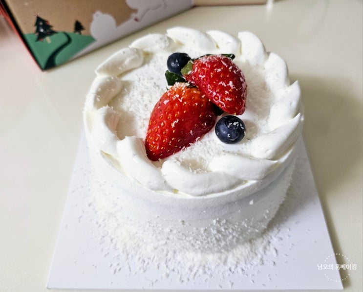 딸기 생크림 케이크 만들기 초코 제누아즈