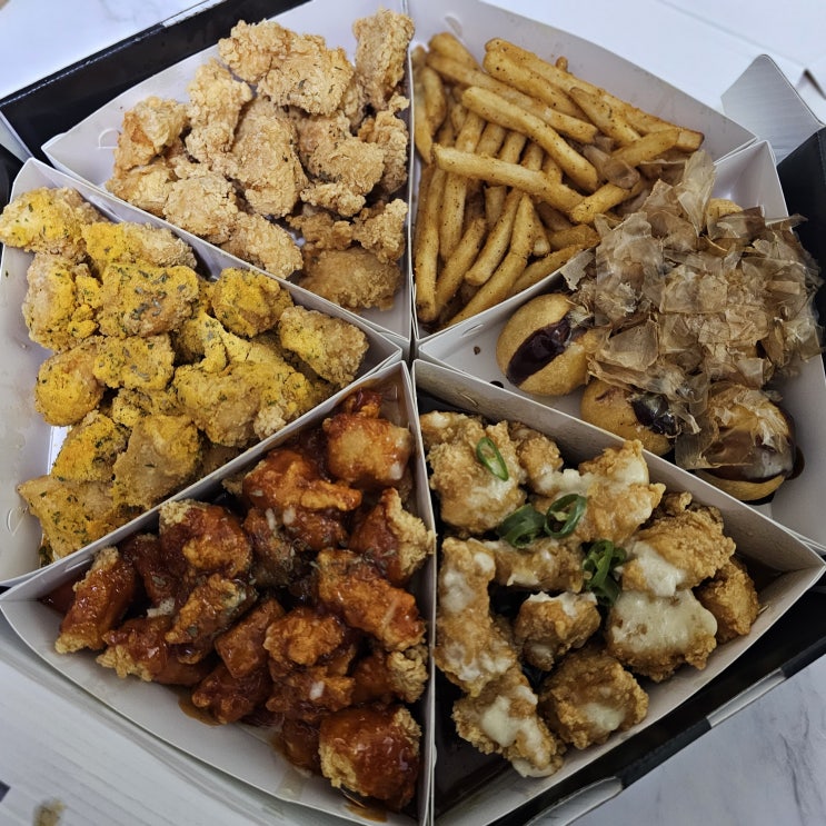  [내돈내산] 다양한 맛 《마루치킨 씩스팩> 배달 후기