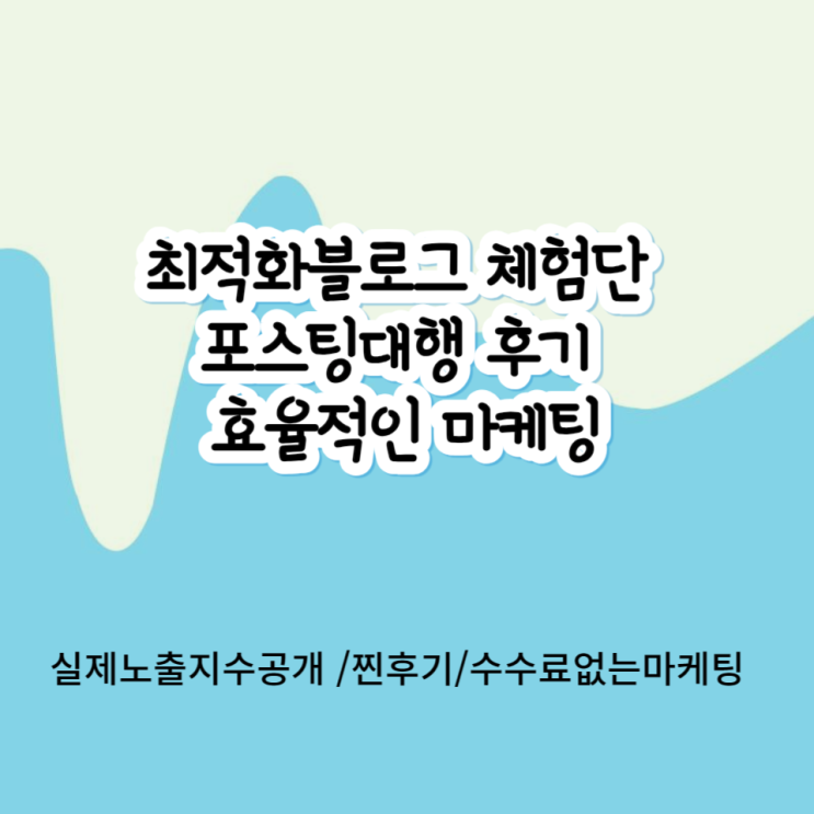 가성비 마케팅, 최적화블로그 후기 기자단 포스팅대행 1개월후기