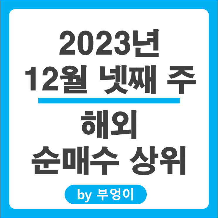 12월 4주 서학개미 기관 순매수 상위 해외 주식 SCHD 일본 TLT 나이키 주가 12월 4주 서학개미 기관 순매수 상위 해외 주식 SCHD 일본 TLT 나이키 주가