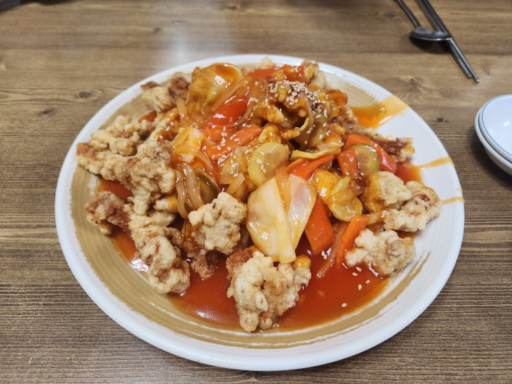  [오산맛집] 케첩소스베이스의 탕수육이 있는 전통 중국요리집! 한성각 - 5살 아이와