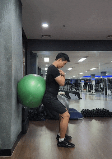  짐볼스쿼트 자세 방법 하체가 부실 한 사람도 할 수 있는 다리운동 [수원헬스]