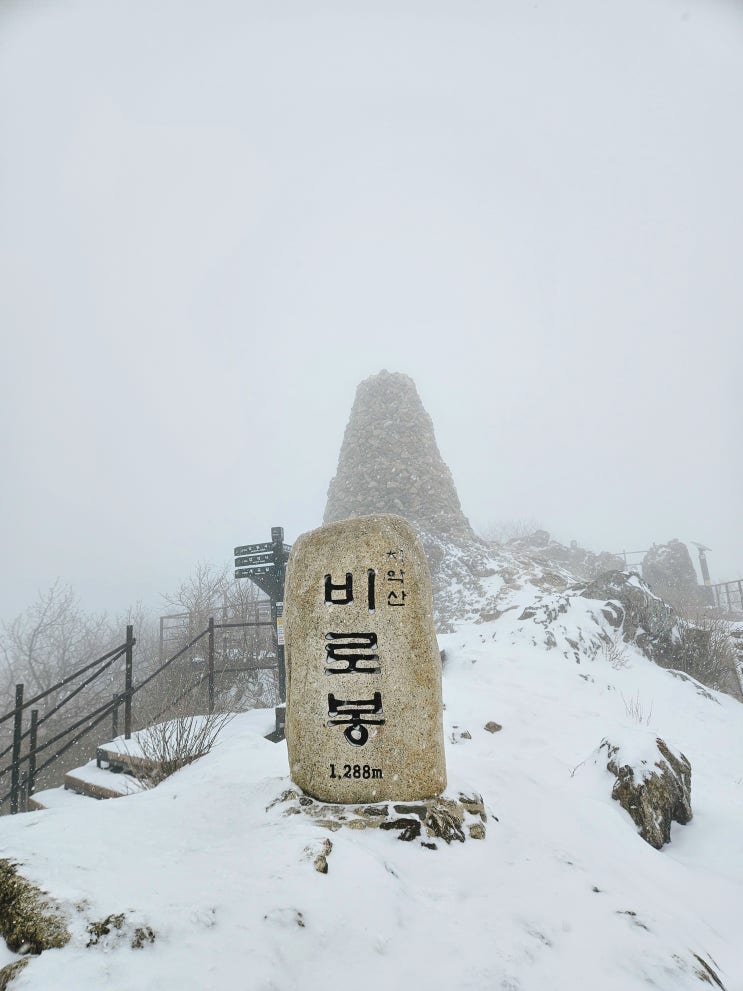  치악산 비로봉 설산 최단코스 등산