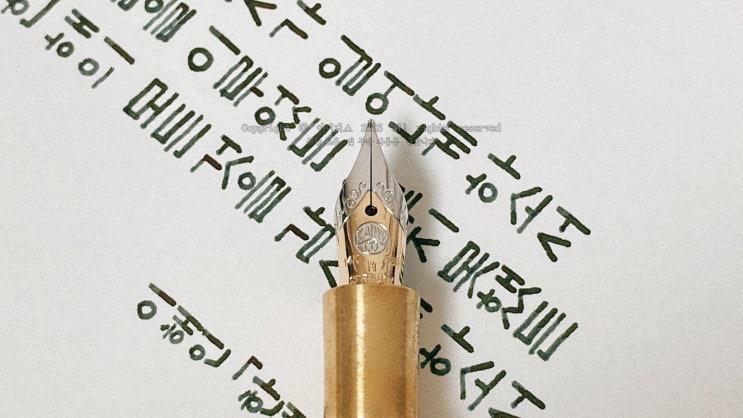  12월의 기도 (카웨코 14K M닙 만년필로 필사하기)