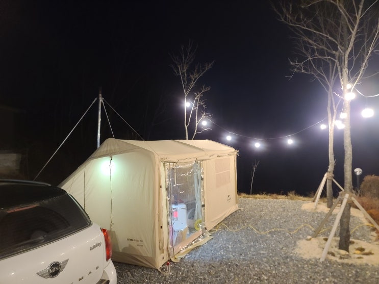  영하 16 한파에도 화목난로와 면텐트로 따뜻한 캠핑 | 바람 부는 한파에도 캠핑이 좋아 | 제천 오가네 캠핑장 | 찜닭, 새우 관자 버터구이 | 네이처하이크 12Y