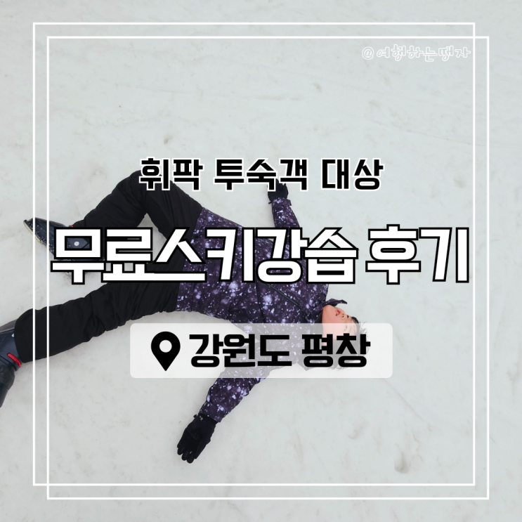  예상과는 조금 달랐던 휘닉스파크 투숙객 무료 스키강습 후기 내돈내산 강원도 스키장 단체 가족 어린이강습