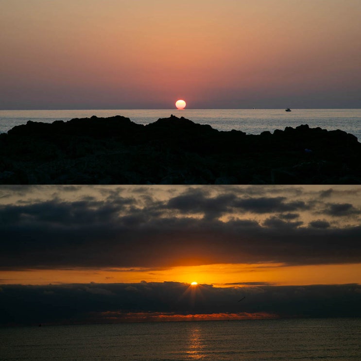 제주 <b>일출</b>명소 광치기해변 제주 일몰명소 신창풍차해안도로... 