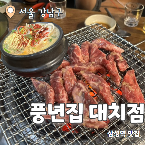  풍년집 : 삼성역 숯불소갈비살 맛집 내돈내산 후기