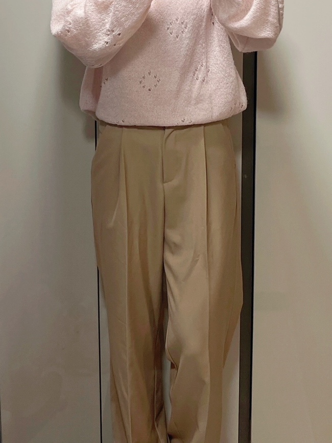  157cm 키작녀 원로그 WONT 스프링 핀턱 슬랙스 솔직 후기