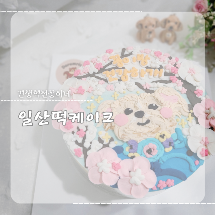  일산케이크 주문제작 특별한 디자인 앙금떡케이크