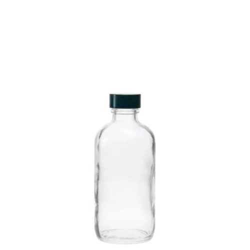  [유리초자] 240 ml 투명 보스턴 라운드 병 240 ml Clear Boston Round Bottle