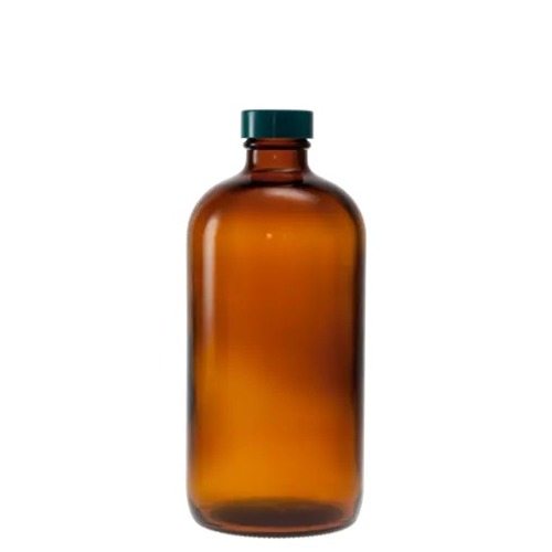  [유리초자] 480 ml 엠버 보스턴 라운드 병 480 ml Amber Boston Round Bottle