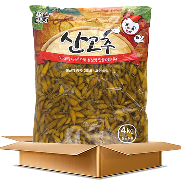  반찬단지 산고추 (4kg x 4개) 고추장아찌 고추절임