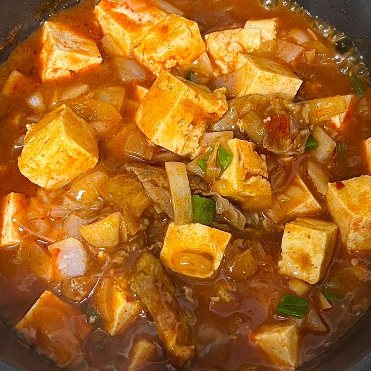  간단한 마라맛 마파두부 만들기 @차오차이 시추안마파부두소스, 홍콩식마파두부 비교 + 짜장
