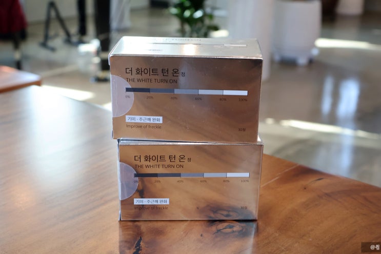  멜라닌색소 억제 방법 찾아보다 정착한 더 화이트턴온 먹는기미약