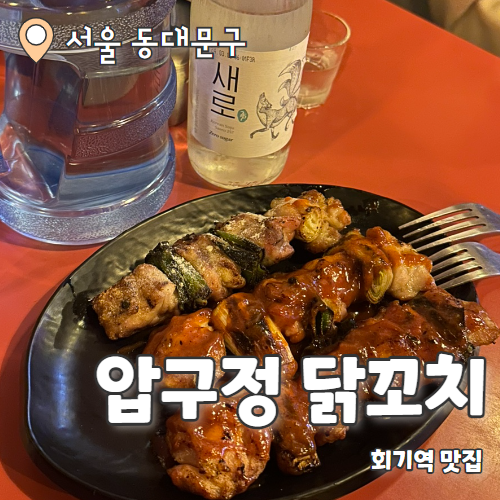  압구정닭꼬치 : 회기역 닭꼬치 맛집 내돈내산 후기