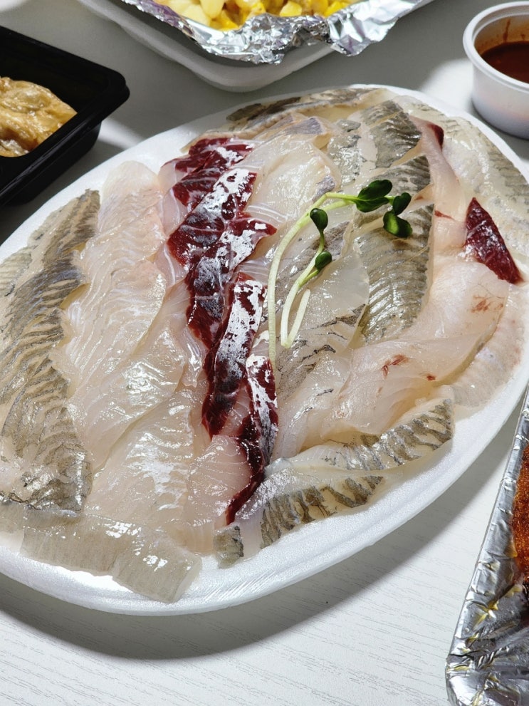  [탑동 횟집] 수원 '수촌마을' 탑동점 광어 우럭 도다리 보리숭어회 배달 맛집 추천 후기