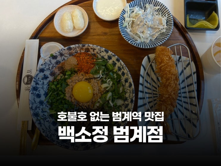  범계역 맛집 추천 혼밥 가능한 백소정, 일식 마제 소바 돈까스 전문점