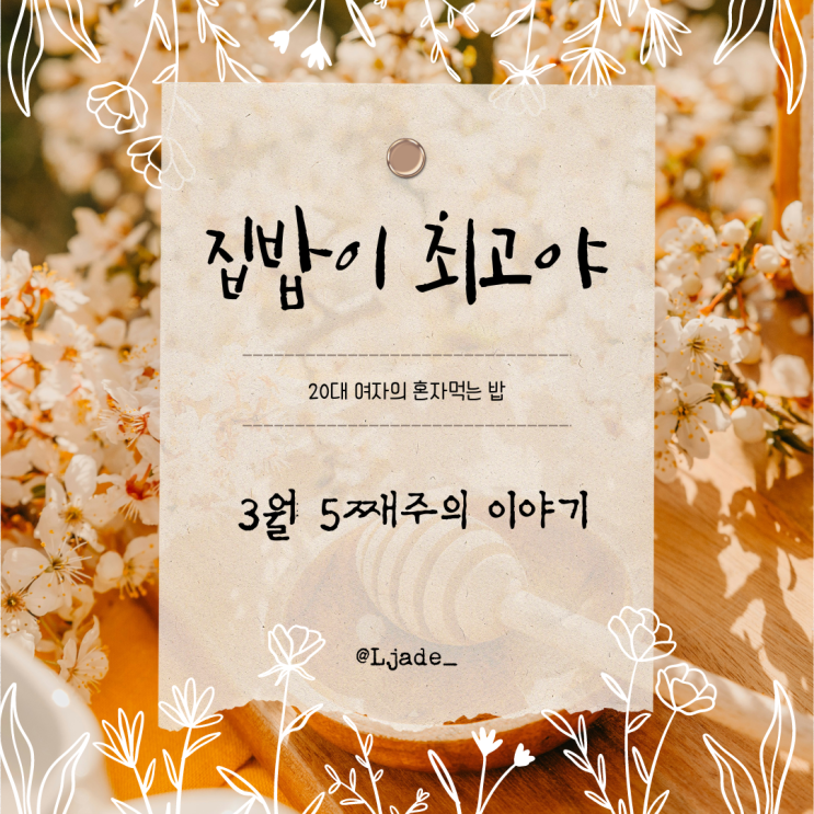  [집밥이 최고야] 3월 5째주 이야기: 가지파니니 고등어추어탕 양배추당근김밥 게살푸팟퐁커리 골뱅이비빔면 서더리탕 김치찜