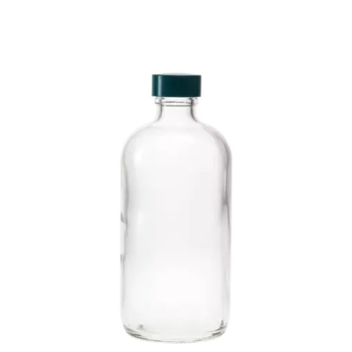  [유리초자] 480 ml 투명 보스턴 라운드 병 480 ml Clear Boston Round Bottle
