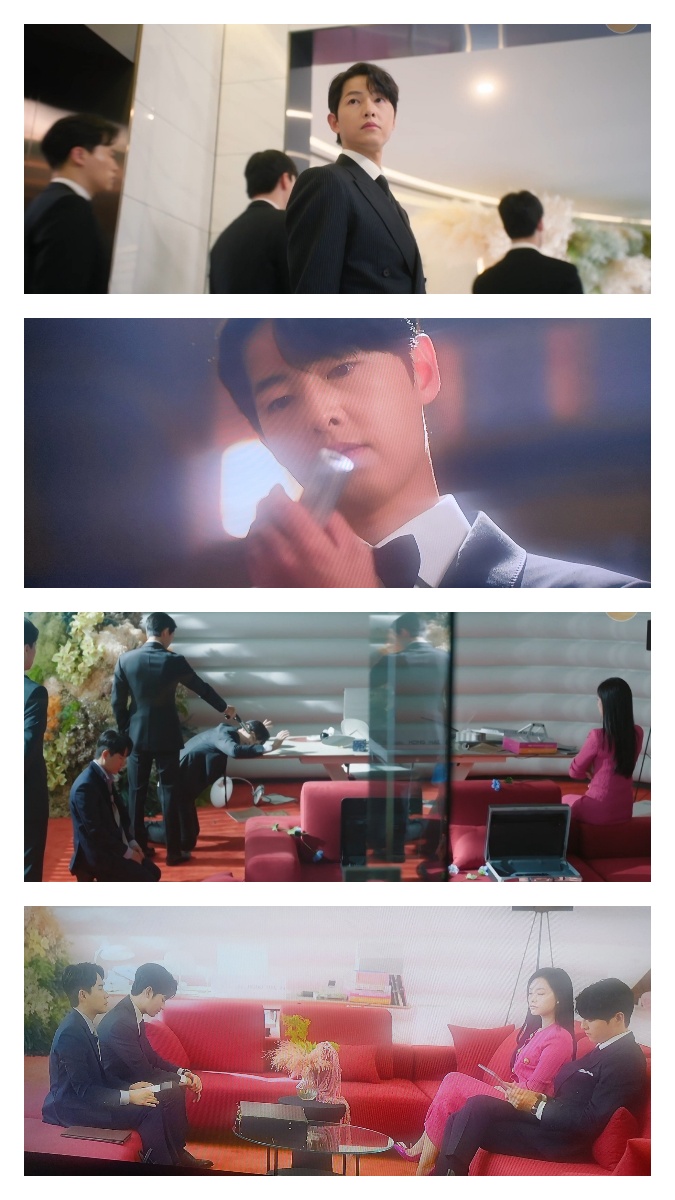빈센조 <b>송중기</b> vs. <b>김수현</b> +범자 vs. 모슬희; 모슬희 승