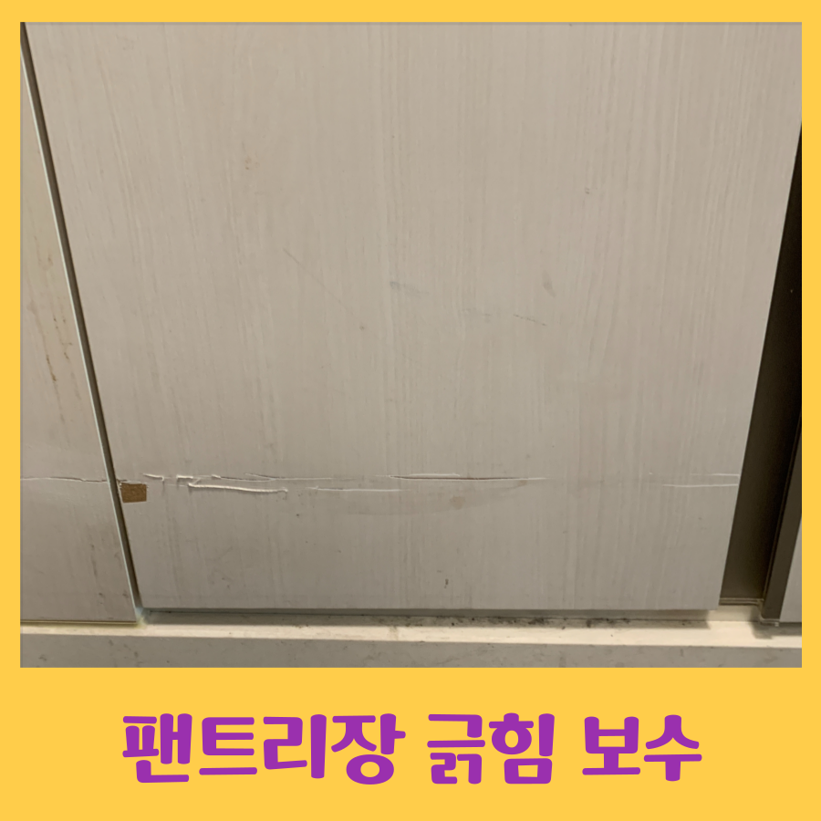 팬트리장 긁힘 보수 가능한 곳