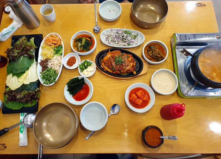 삼전역 근처 맛집 잠실 한정식 청국장과 보리밥