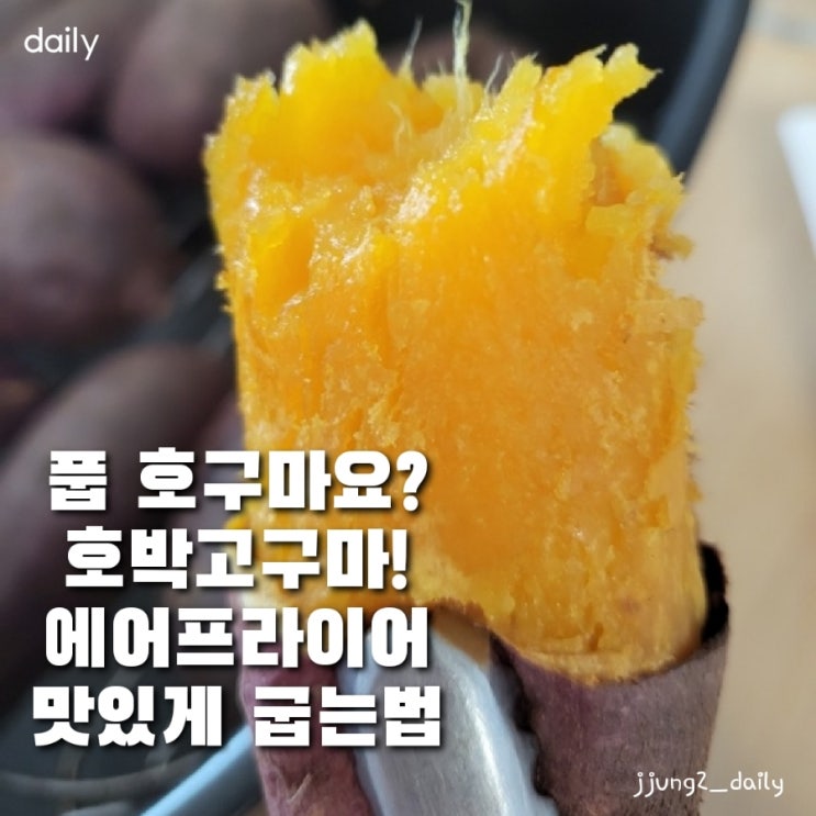  호박고구마 호박고구마! 맛있게 굽는 에어프라이기 온도와 시간