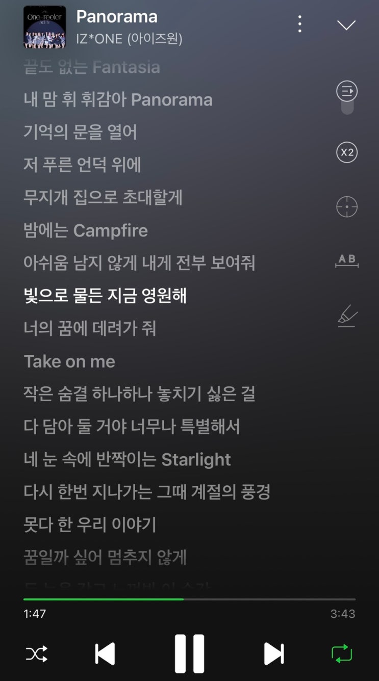  빛으로 물든 지금
