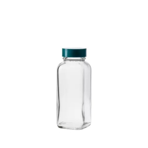  [유리초자] 120ml 사각 광구병 120 ml Wide Mouth Square Bottle