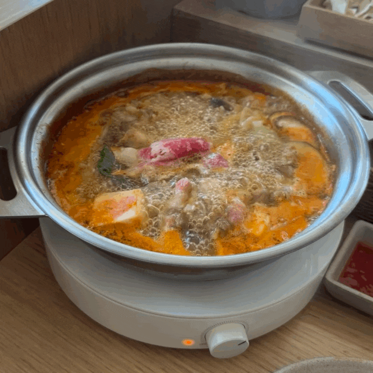  너무너무 맛있는 혼밥 하기 좋은 1인 샤브샤브점 샤브로21 서현점 얼큰 샤브샤브 리뷰.