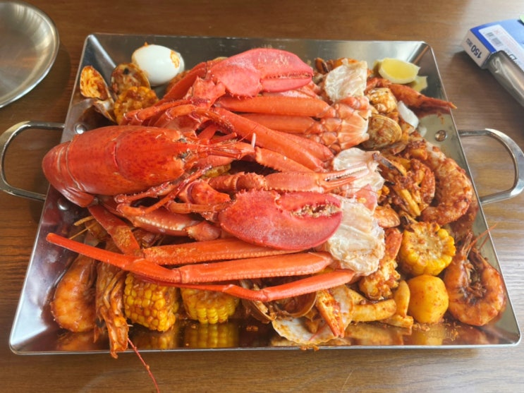  강촌 맛집 추천 마일스비치, 보일링크랩 내돈내산 솔직후기!