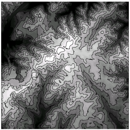  Erdas 어다스에서 Shapefile 등고선 지도 만들기