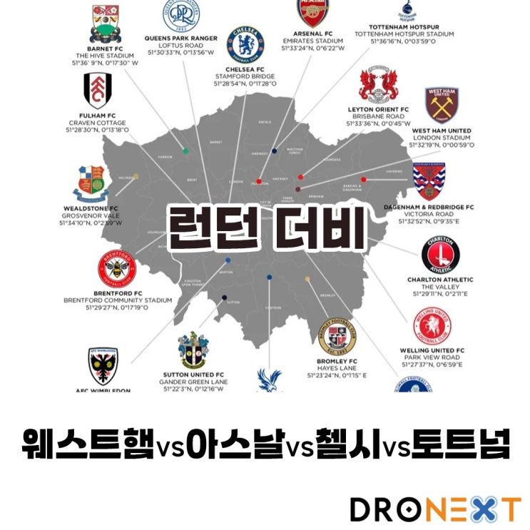  웨스트햄 관련 런던 더비 이야기(vs아스날vs첼시vs토트넘)