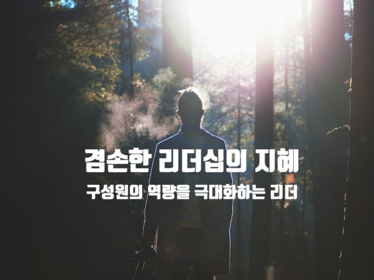  겸손한 리더십의 지혜 - 구성원의 역량을 극대화하는 리더